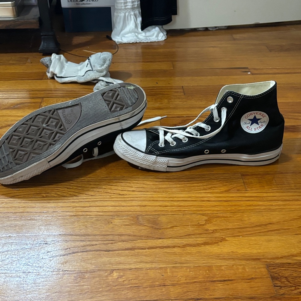 Converse Black and White High-Tops
